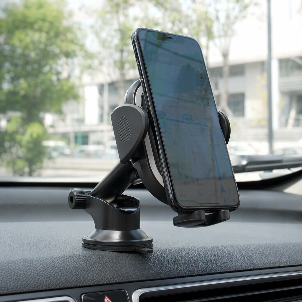 Держатель автомобильный на присоске чёрный оптом из Китая — фотография 3