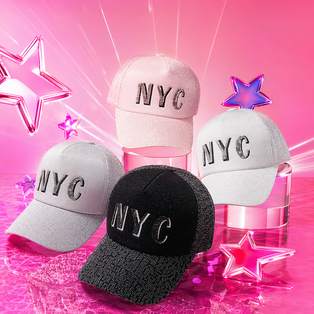 Бейсболки из канваса с надписью NYC оптом из Китая — фотография 4