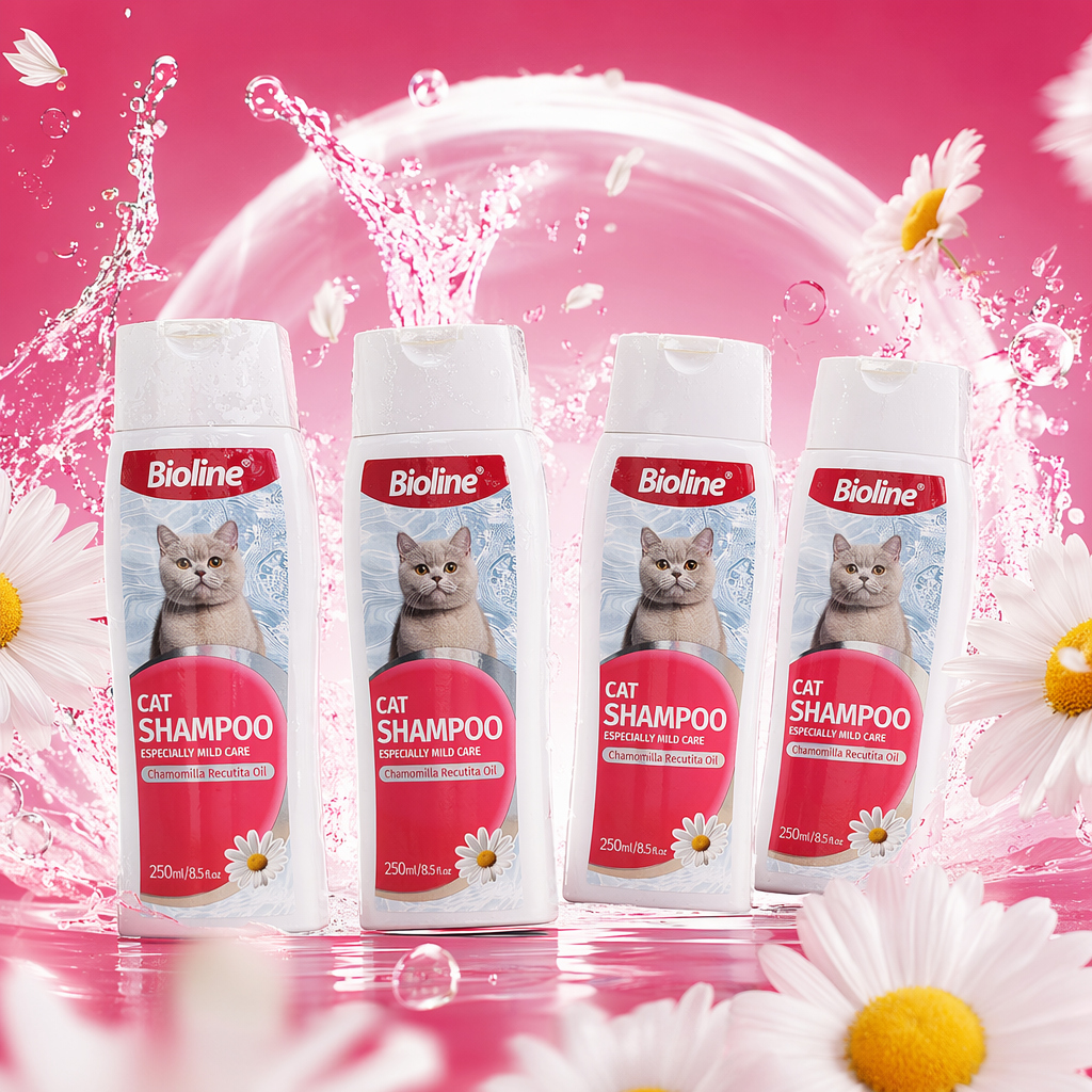 Шампунь для кошек Bioline очищающий оптом из Китая — фотография 4