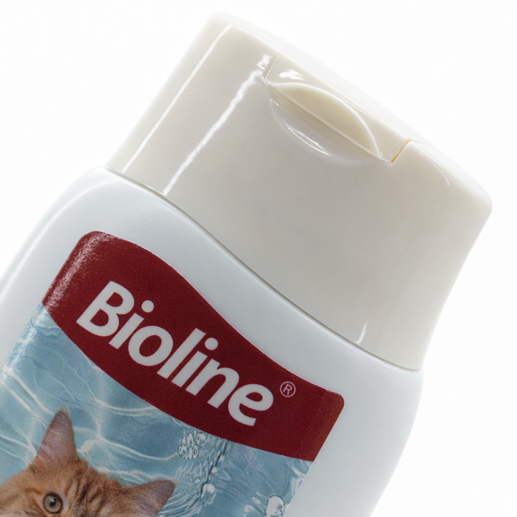 Шампунь Bioline для кошек против выпадения шерсти оптом из Китая — фотография 5