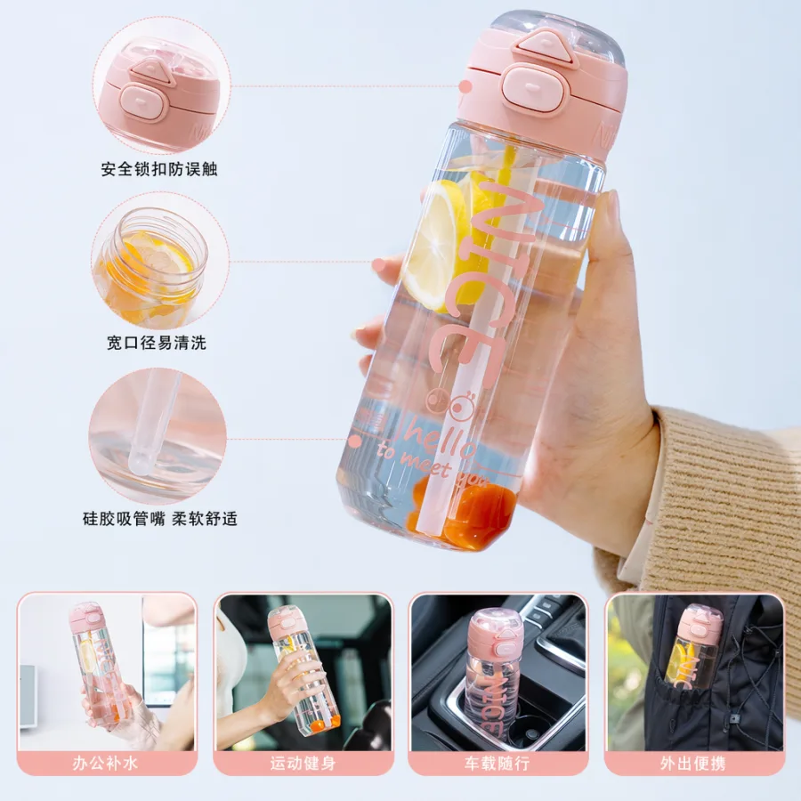 Бутылка для воды спортивная с рисунком оптом из Китая — фотография 2
