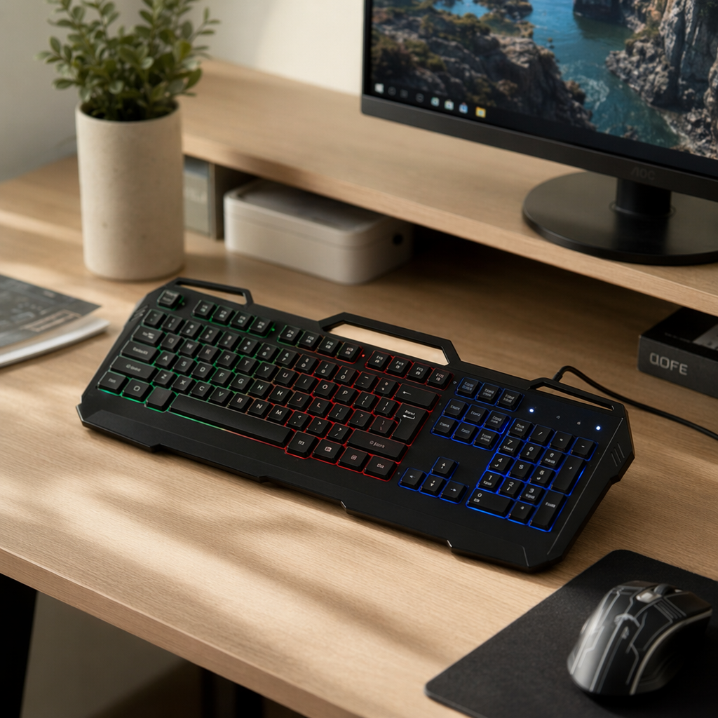 Клавиатура механическая игровая с RGB-подсветкой оптом из Китая — фотография 3