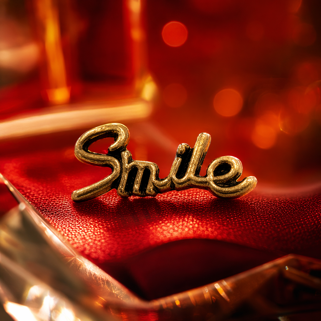 Комплект колье и серьги золотистые Smile оптом из Китая — фотография 4