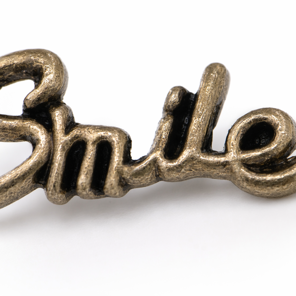 Комплект колье и серьги золотистые Smile оптом из Китая — фотография 5