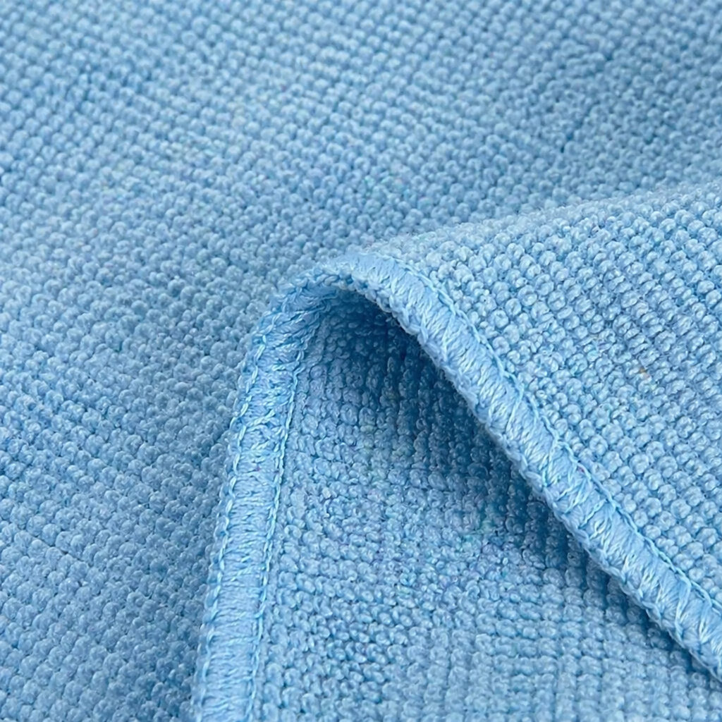 Полотенце кухонное хлопковое синее оптом из Китая — фотография 5