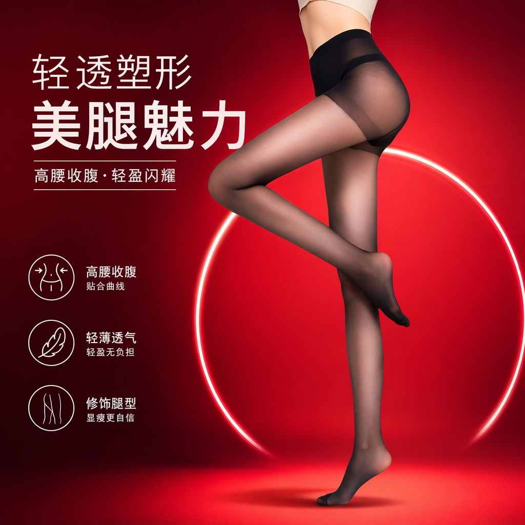 Колготки чёрные прозрачные летние оптом из Китая — фотография 4