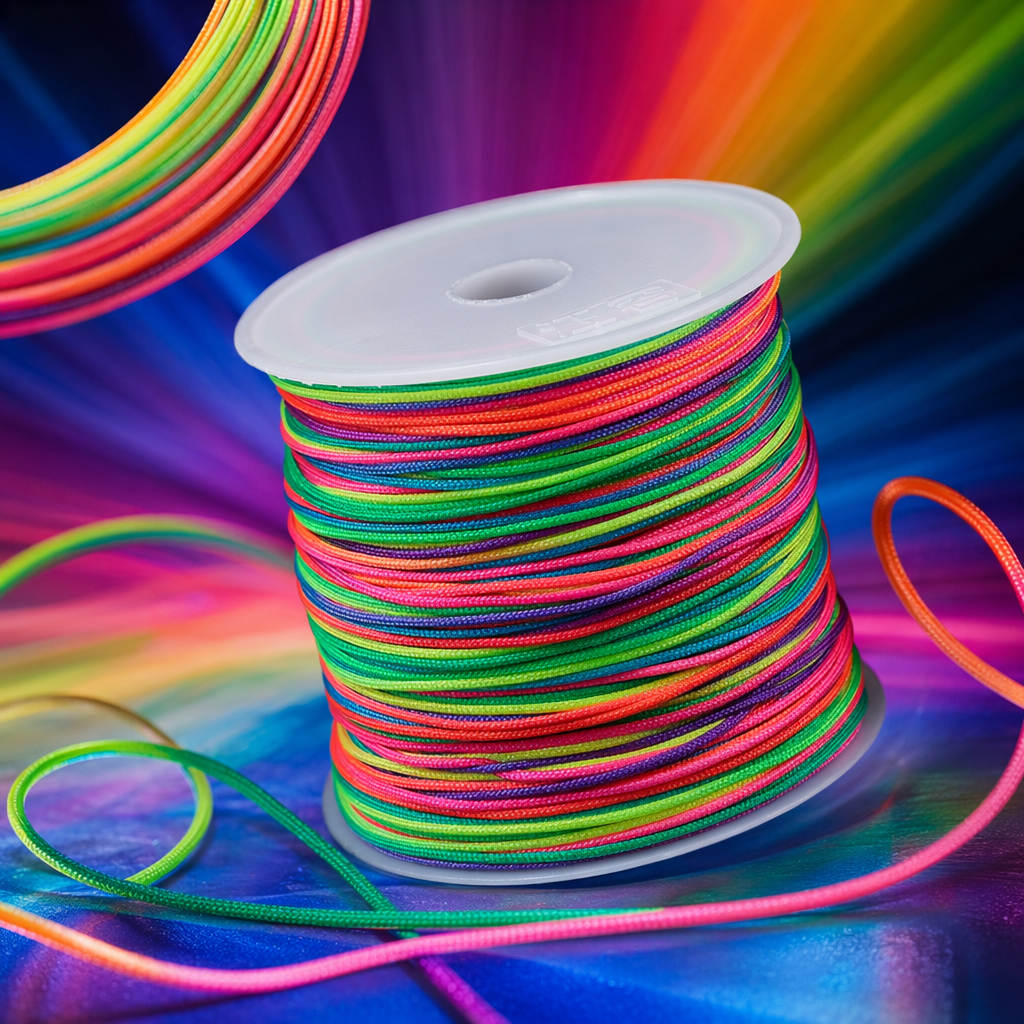 Шнур цветной для плетения набор рулонов оптом из Китая — фотография 4