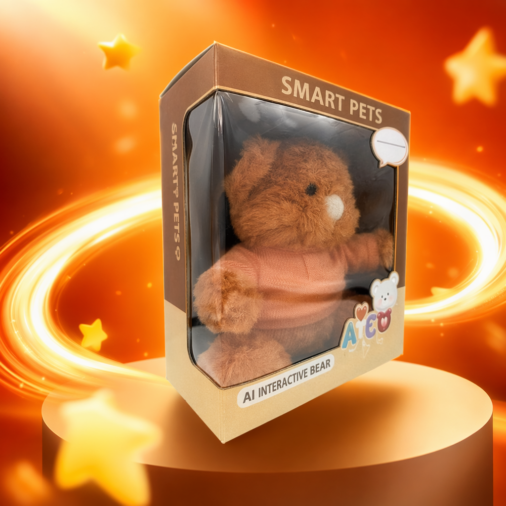 Мягкая игрушка медведь коричневый большой оптом из Китая — фотография 4