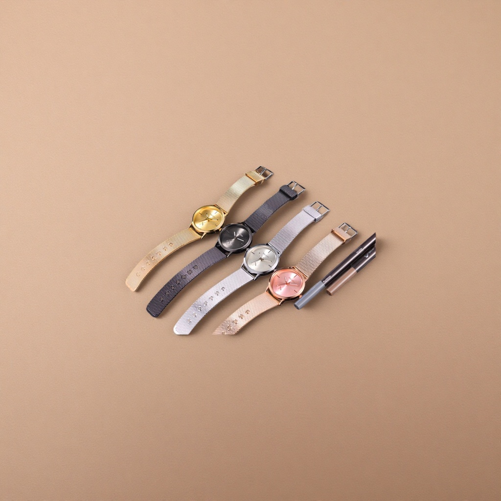 Часы с миланским браслетом в четырёх цветах оптом из Китая — фотография 5