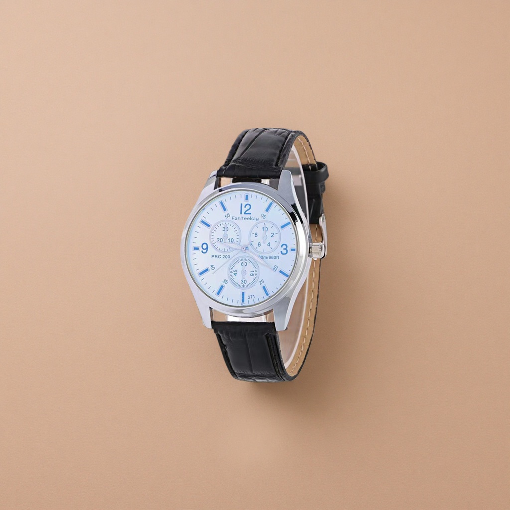 Часы с серебристым корпусом и синими стрелками оптом из Китая — фотография 4