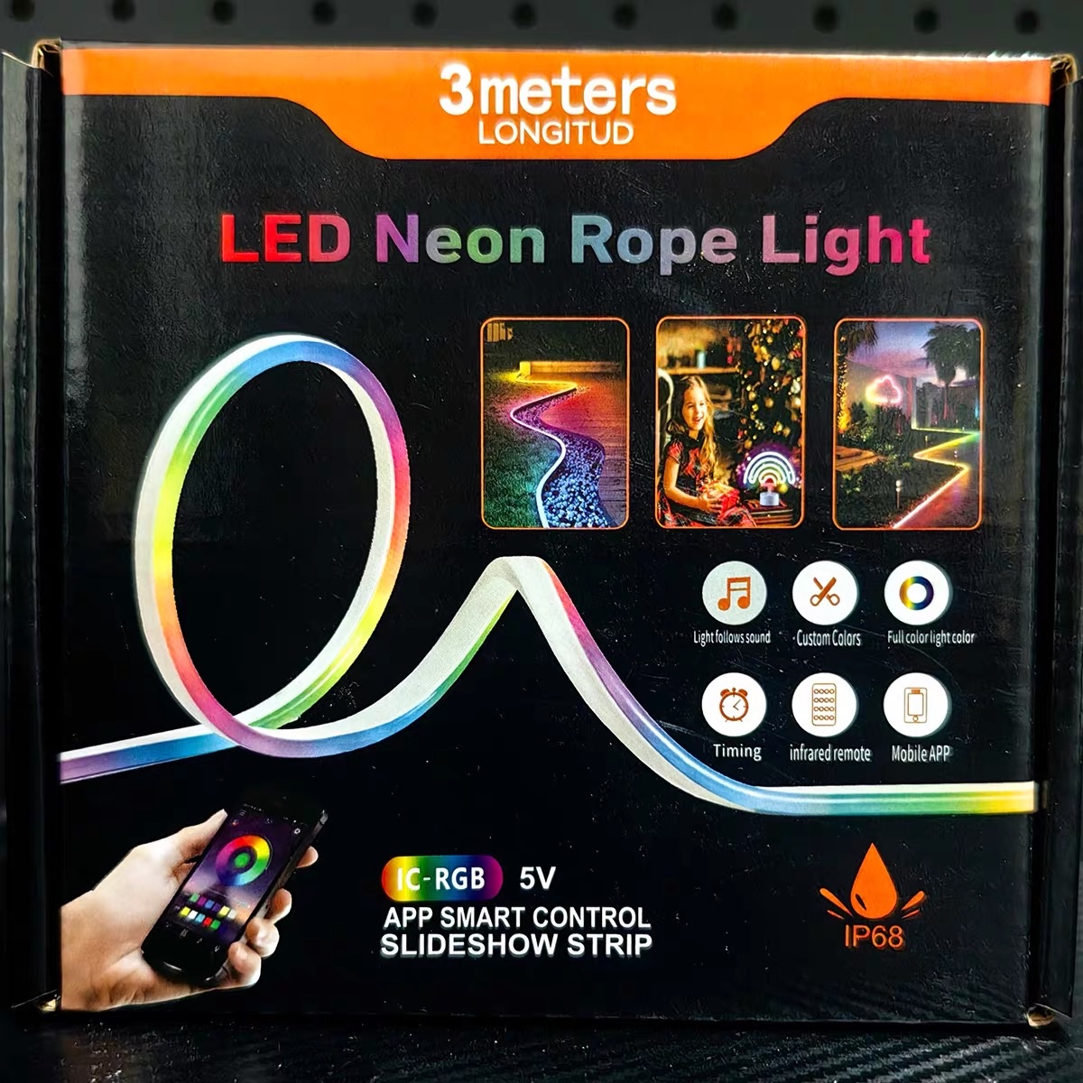 Лента светодиодная RGB 5 м с управлением по Bluetooth оптом из Китая — фотография 5