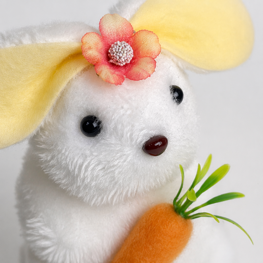 Мягкая игрушка заяц белый плюшевый оптом из Китая — фотография 5