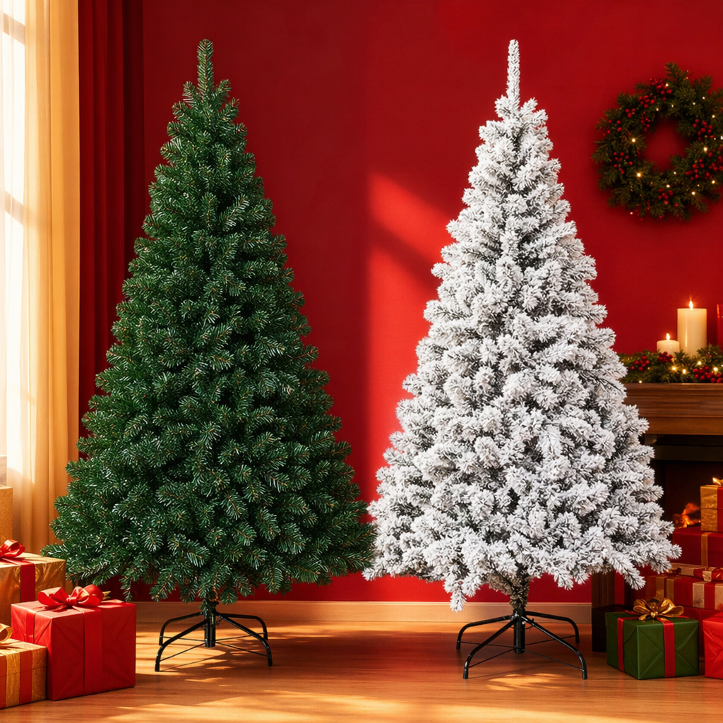 Ёлка искусственная зелёная или белая оптом из Китая — фотография 4
