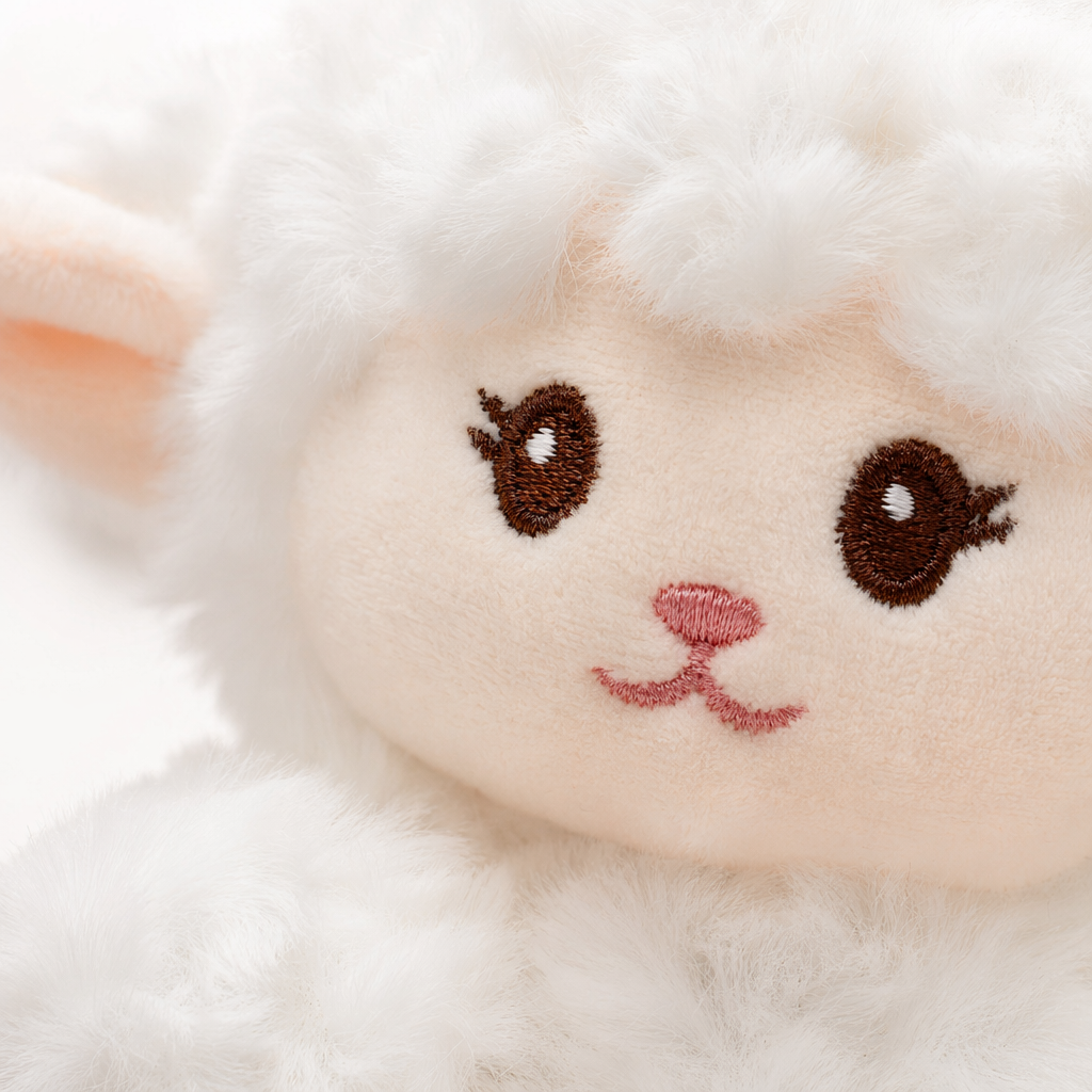 Игрушка мягкая ягнёнок белый оптом из Китая — фотография 5