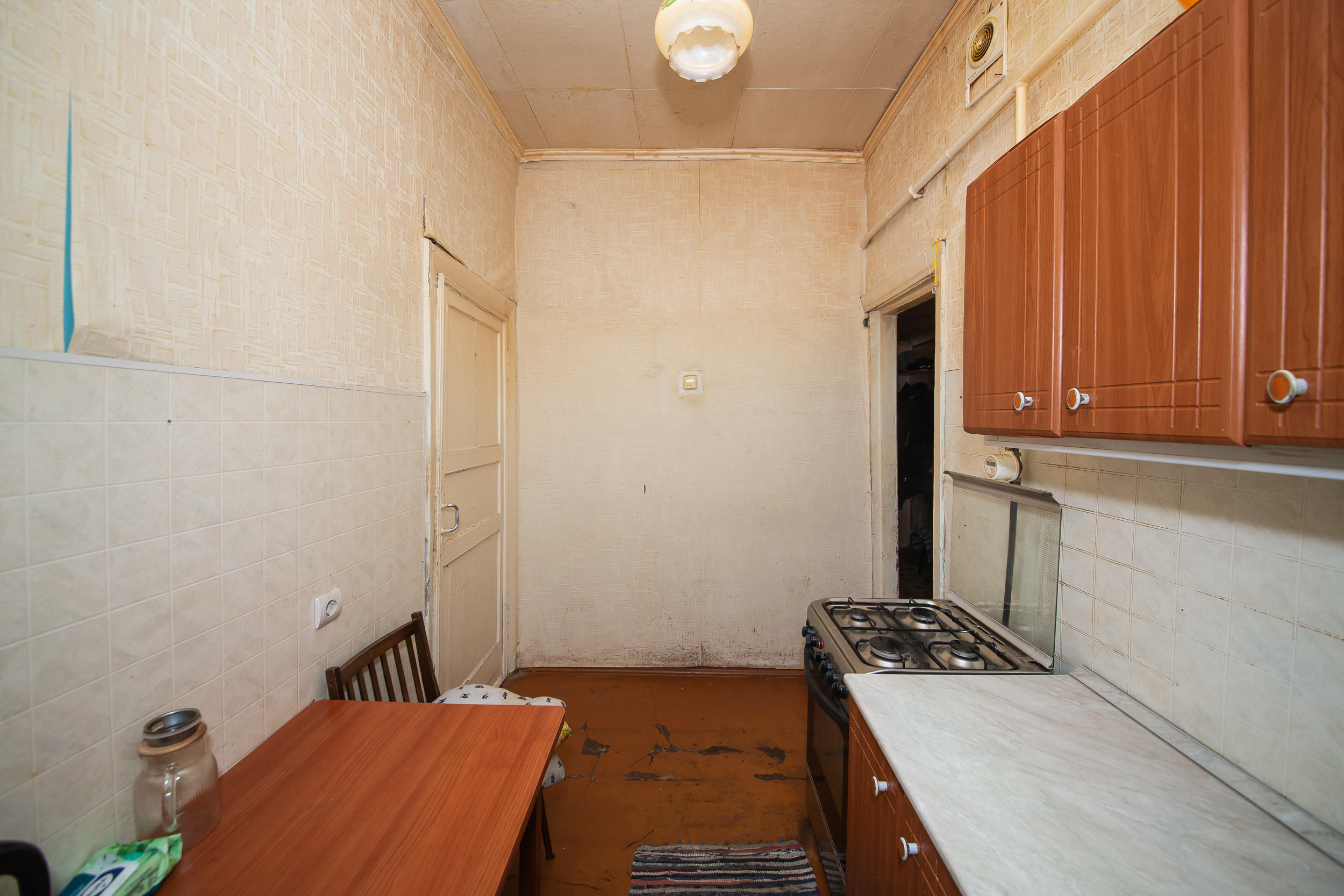 2-к квартира 45,6 м² в центре Ярославля, высокие потолки 3 м