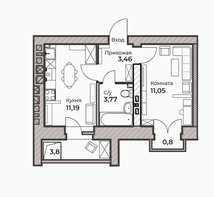 1к кв 31,61  ЖД АТМОСФЕРА