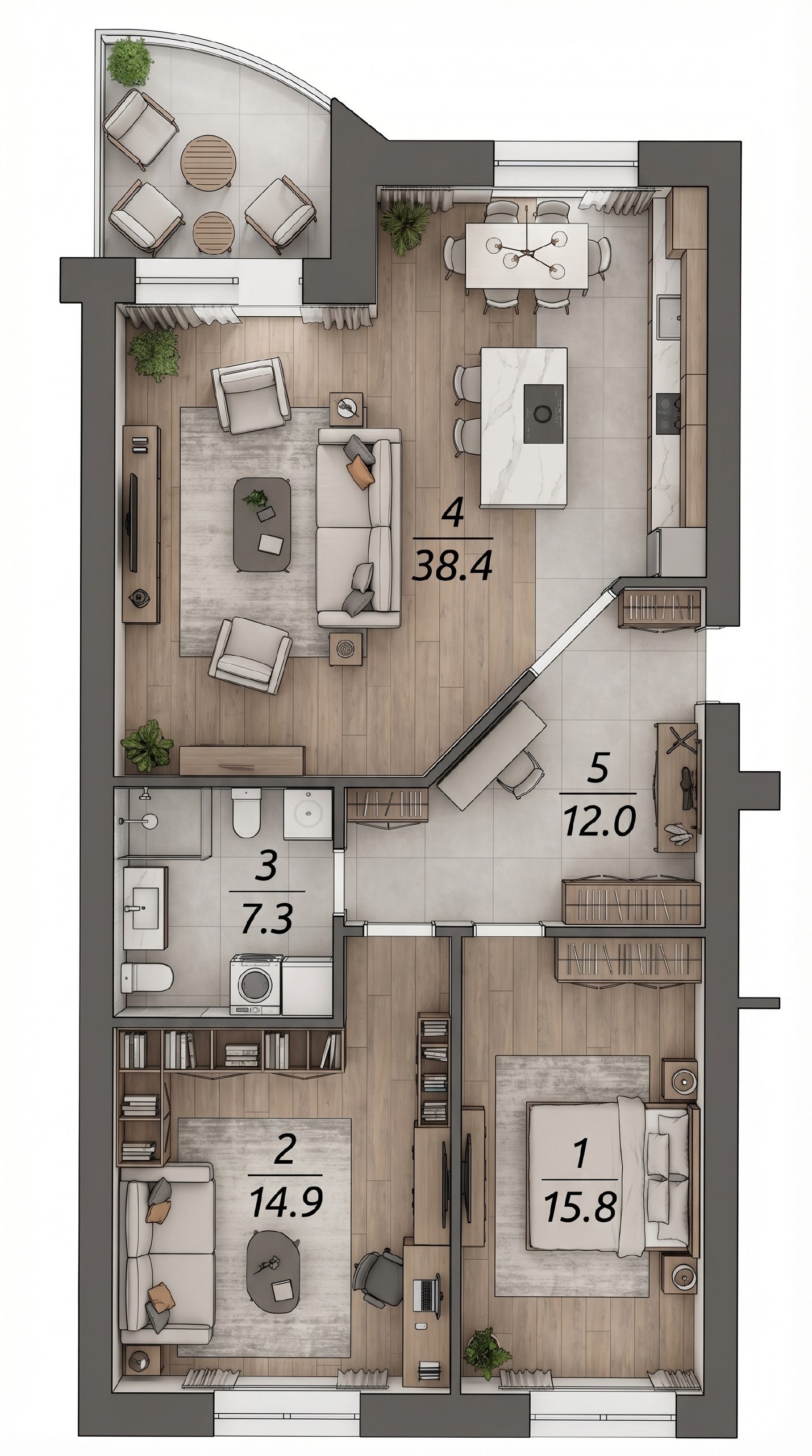 3-комнатная 91 м², Ярославль, Кировский район