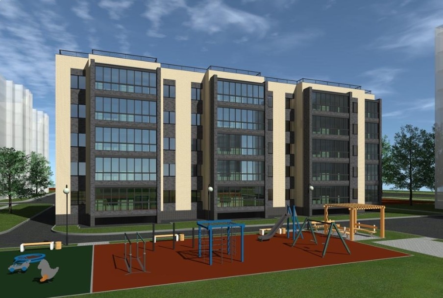 1к квартира 37 м² в новостройке Дзержинского района