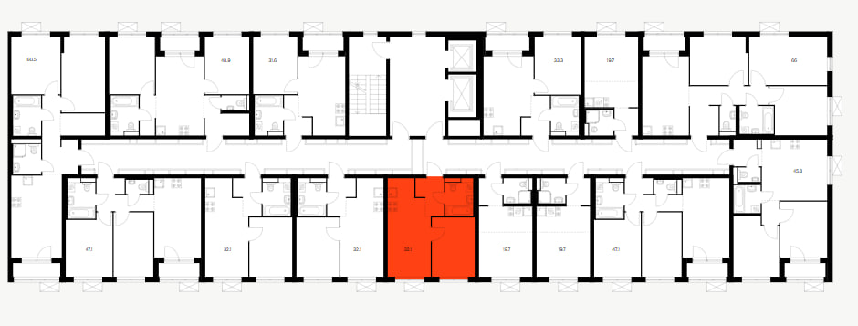 Однокомнатная квартира с ремонтом 32,1 кв.м Волга Парк