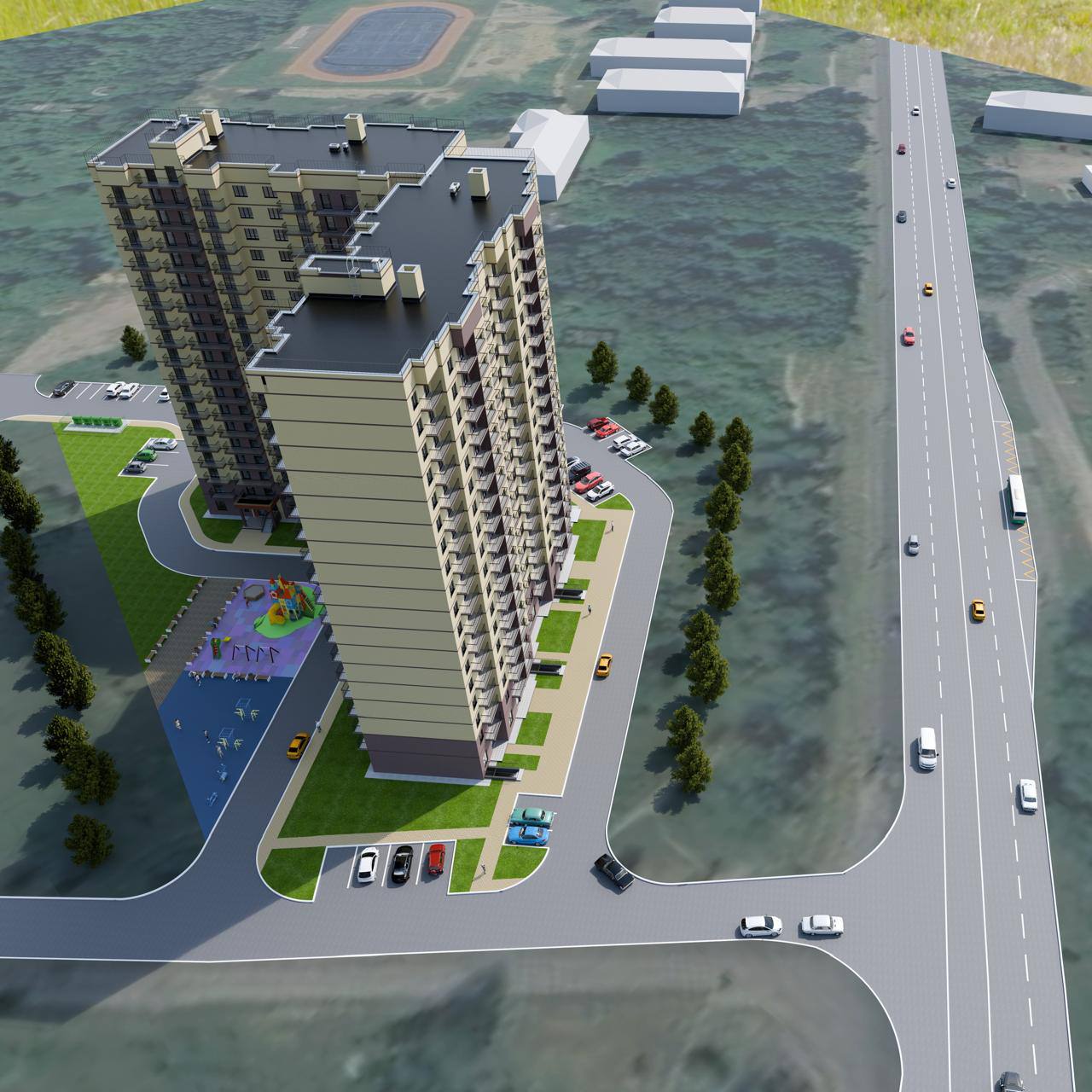 Трехкомнатная квартира 79,87 м2 в Дзержинском районе