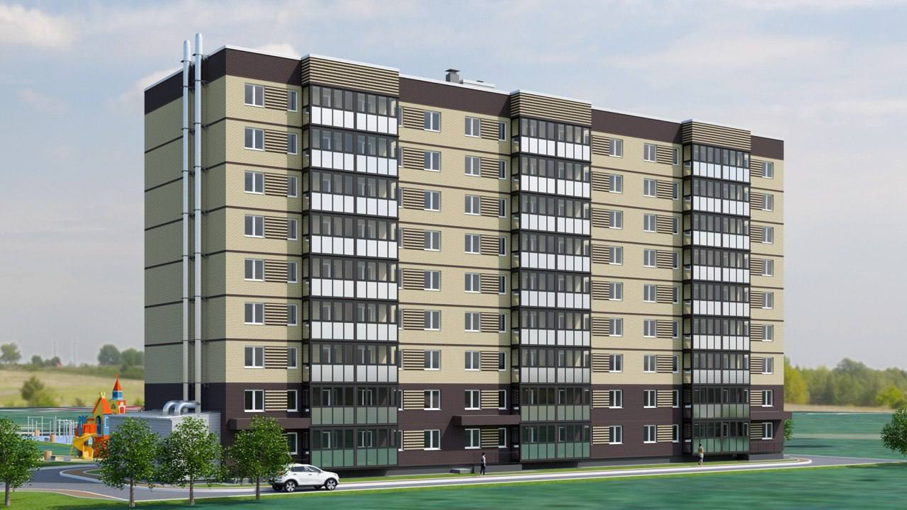 Двухкомнатная квартира 52,81 кв.м