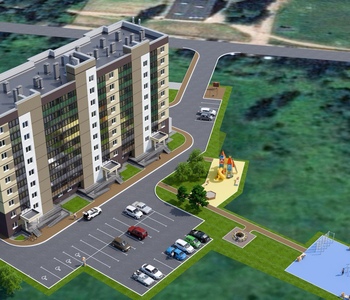 Просторная, тёплую ОДНО-комнатная квартира в новом доме большой кухней-гостинной. 