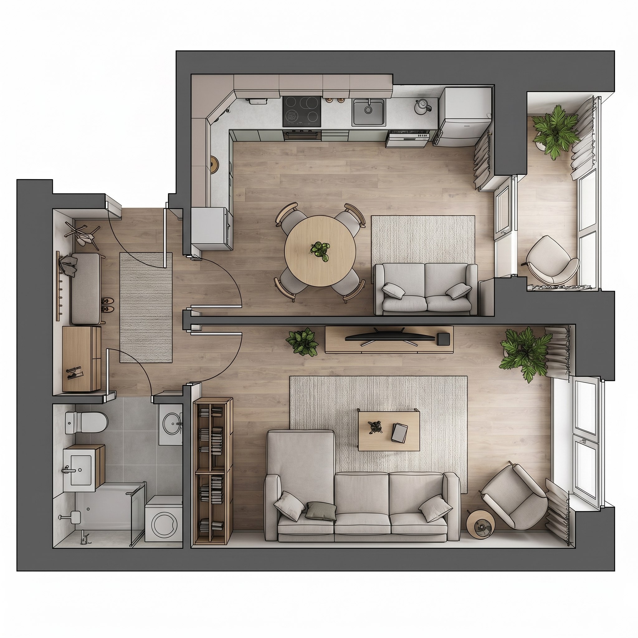 Продаётся 1-комн. квартира 44 м² в ЖК Форум