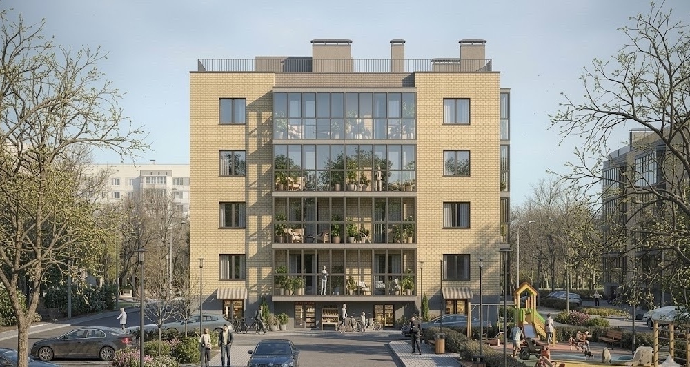 1-я квартира 34.88 , вишняки