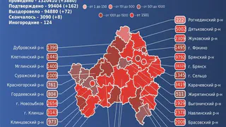 За сутки от COVID-19 умерли восемь брянцев
