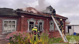 В районе Мурома загорелся частный дом
