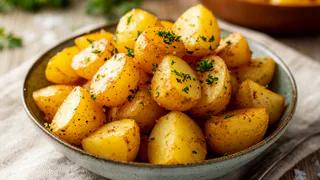 Вкуснятина из картофеля за 5 минут без возни. Получается ничуть не хуже жареного во фритюре - готовится за пару минут