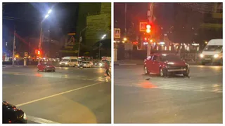 Бампер в 15 метрах: на площади Ленина произошло ДТП