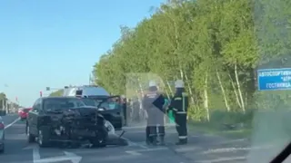 Под Рязанью в массовой аварии пострадали пять человек