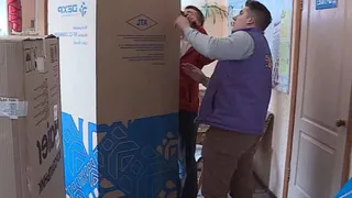 В Брянске отделение Красного Креста доставило бытовую технику жителям Донбасса