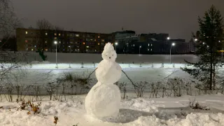 Из-за неожиданного потепления челябинцы устроили в парке Гагарина настоящий фестиваль снеговиков