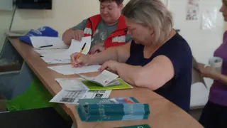 Брянский Красный Крест привёз стиральные машины вынужденным переселенцам.