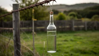 Подвешиваю бутылку с водой к забору: простой способ помог решить одну деликатную проблему