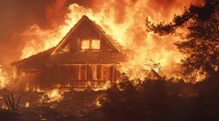 В Собинском районе случился сильный пожар, в котором пострадал 58-летний мужчина