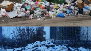 Народное фото: "Красота" у дома №35  на Московском до и после