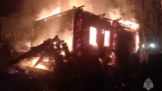 В Александровском районе при пожаре в жилом доме погибла женщина