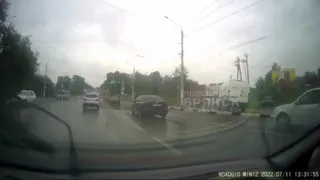 Появилось видео ДТП на Городищенской горке в Брянске