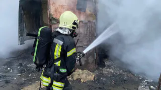 В столице Коми сгорела станция техобслуживания