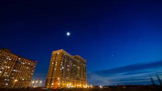 В Рязани запечатлели «дорогу» от Луны до Венеры на небе