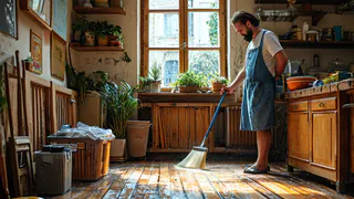 Начала мыть полы соленой водой — перемены в доме заметили все: вот для чего я добавляю соль в ведро