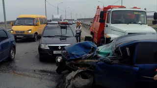 Подборка фотографий с места ДТП на Северной окружной