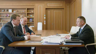 Павел Малков встретился с министром строительства и ЖКХ РФ Файзуллиным