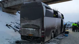 Смертельное ДТП на трассе с автобусом мог спровоцировать гололёд 