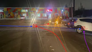 В Сыктывкаре в тройном ДТП травмы получил водитель