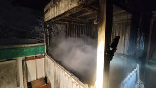 В Магнитогорске при пожаре в сторожке погиб мужчина