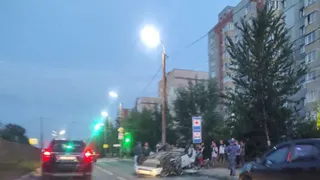 В Рязани 13 августа водитель устроил серьезное ДТП и скрылся